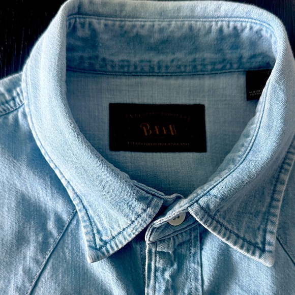 Light Blue Belstaff Denim Shirt for Men - Picture 1 of 8